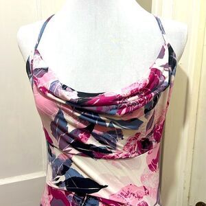 Super sexy! Madison Grey Ultra High Slit Slinky Cowl Neck Club Dress Women’s 12